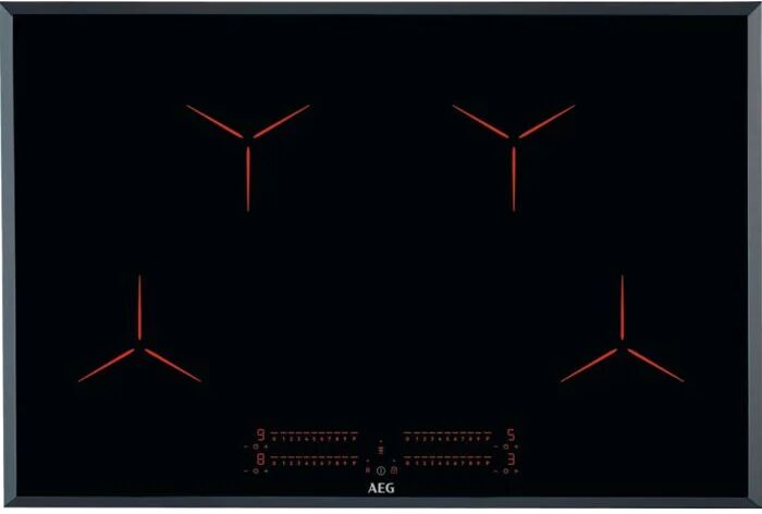 AEG IPE84531FB 80Cm Black 4 Zone Induction Hob - Black