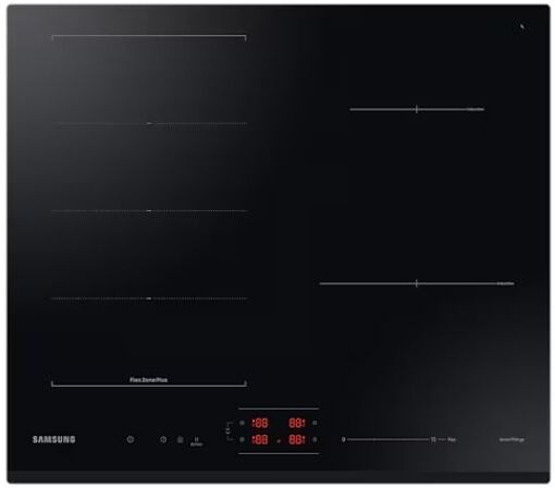 Samsung NZ64B6056GK/U1 Series 6 Black 59cm Induction Hob With Flex Zone Plus - Black