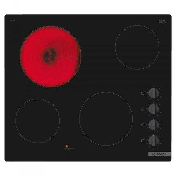 Bosch PKE611CA3E Series 2 Electric 4 Zone Frameless Hob - Black