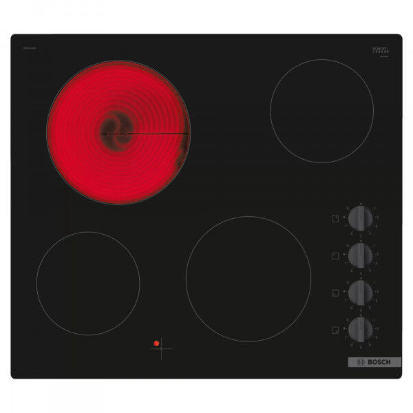 Bosch PKE611CA3E Series 2 Electric 4 Zone Frameless Hob - Black