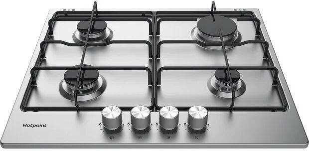 Hotpoint PPH60PFIXUK Stainless Steel Gas Hob - Stainless Steel