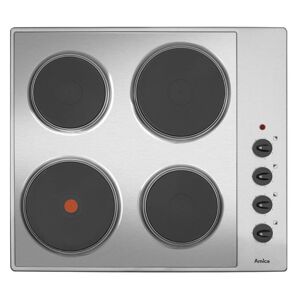 Amica AHE6000SS Stainless Steel 60cm 4 Plate Electric Hob - Stainless Steel