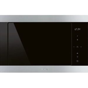 Smeg FMI325X Classic Stainless Steel Built In Microwave With Grill - Stainless Steel