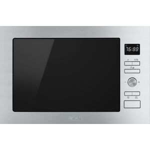 Smeg FMI425X 60cm Stainless Steel Built In Microwave with Grill - Stainless Steel