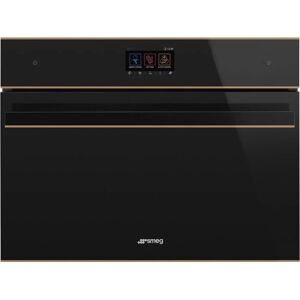 Smeg SF4604WMCNR 45cm Dolce Stil Novo Compact Combi Microwave Oven - Black