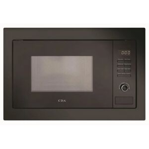CDA VM231BL 60cm Black 25L 900W Built In Microwave With Grill - Black