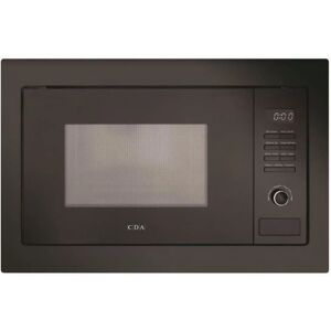 CDA VM231BL 60cm Black 25L 900W Built In Microwave With Grill - Black