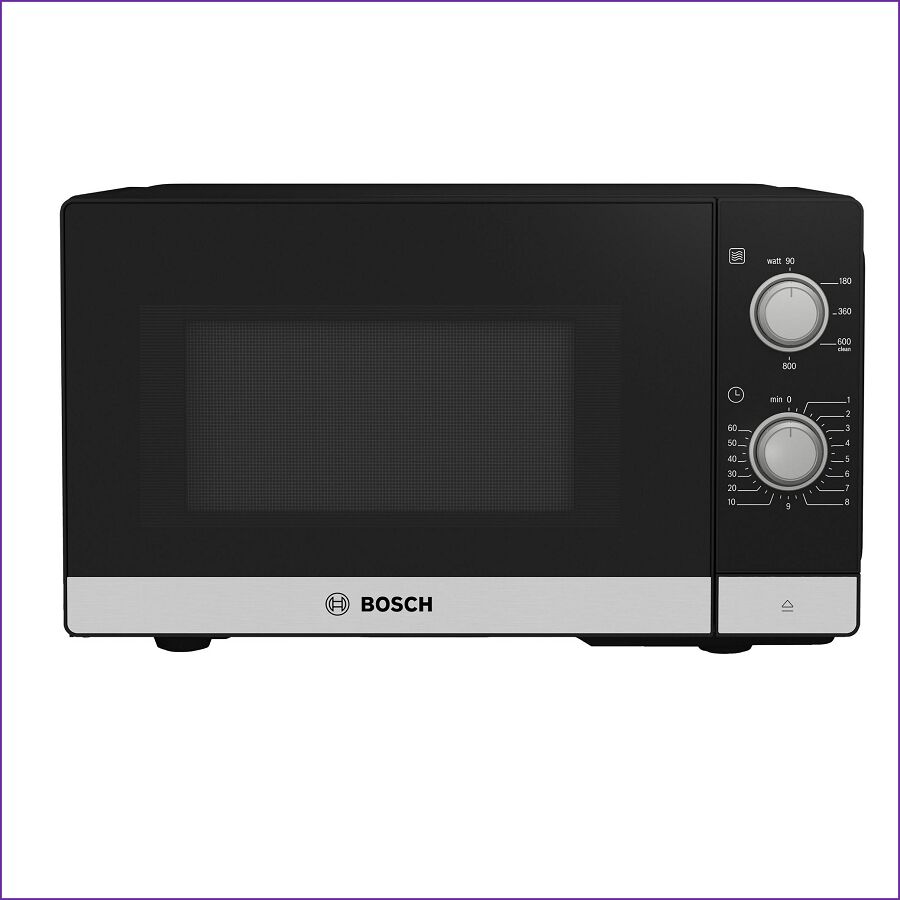 Bosch FFL020MS2B Black 20L Freestanding Microwave - Black & Silver