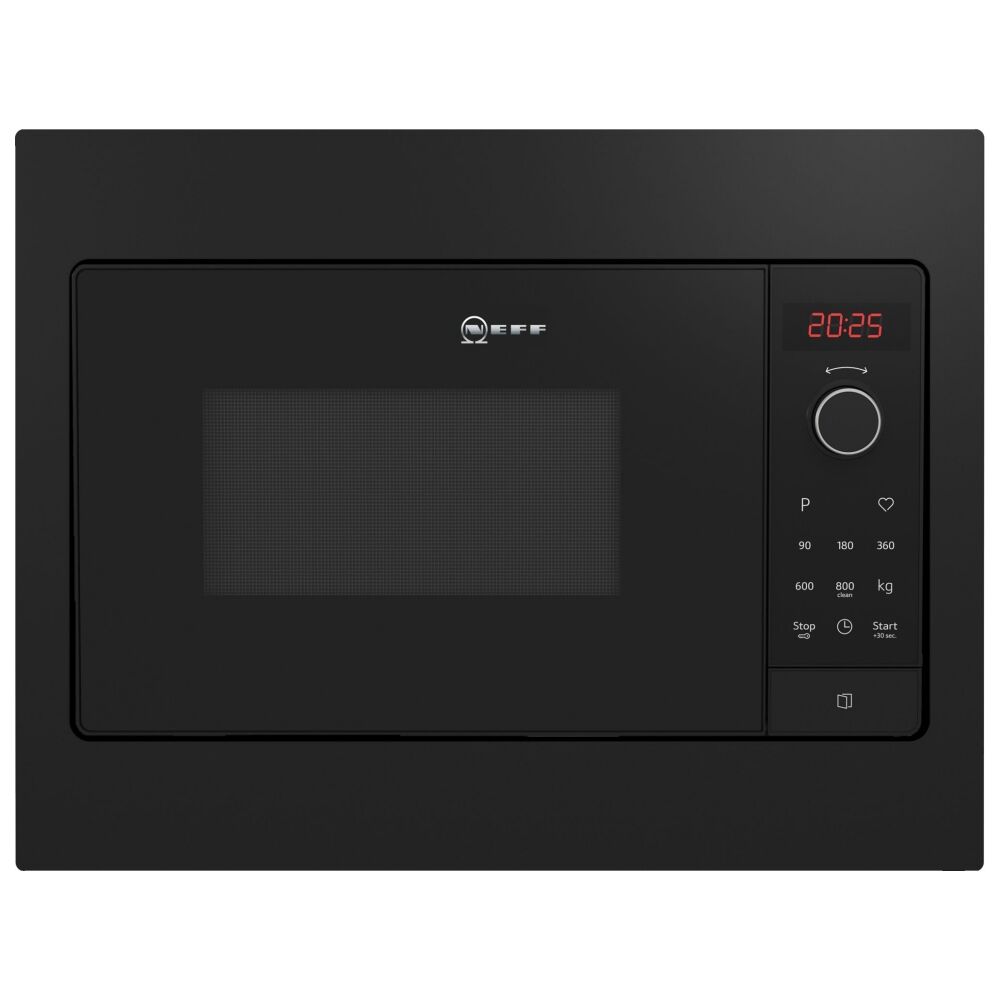 NEFF HLAWG25S3B Black Built-In Microwave - Black