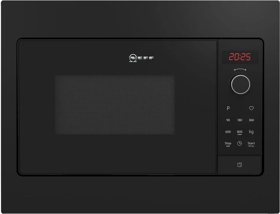 NEFF HLAWG25S3B Black Built-In Microwave - Black