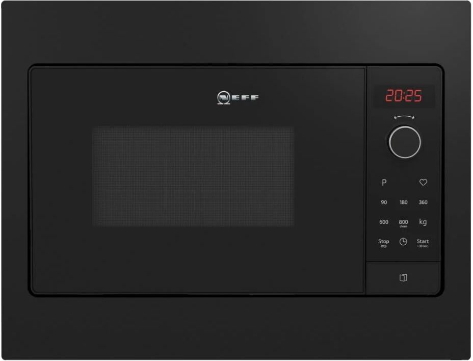 NEFF HLAWG25S3B Black Built-In Microwave - Black