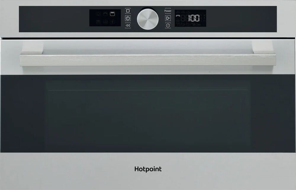 Hotpoint MD554IXH 60cm Stainless Steel Built in Microwave - Stainless Steel