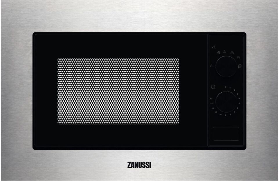 Zanussi ZMSN5SX 60cm Stainless Steel Built In Microwave - Stainless Steel