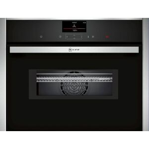 NEFF C17MS32H0B Stainless Steel Compact 45cm Oven with Microwave - Black / Stainless