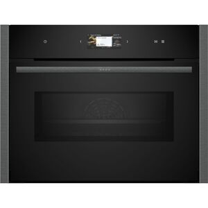 NEFF C24MS31G0B Graphite N90 Built In Compact Electric Single Oven With Microwave Function - Graphite