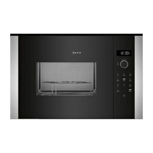 NEFF HLAGD53N0B 60cm Black Built-in Microwave with Grill - Black / Stainless