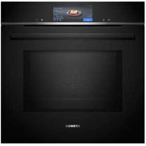 Siemens HM778GMB1B Black Built In Single Oven With Microwave Function - Black