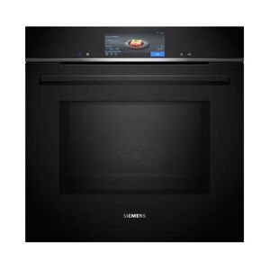 Siemens HM778GMB1B Black Built In Single Oven With Microwave Function - Black
