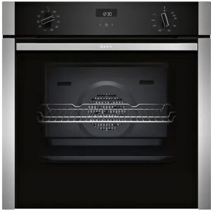 NEFF B3ACE4HN0B 60cm St.Steel Slide & Hide Electric Single Oven - Black / Stainless