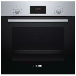 Bosch HHF113BR0B 60cm Stainless Steel Built-In Electric Single Oven - Black