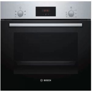 Bosch HHF113BR0B 60cm Stainless Steel Built-In Electric Single Oven - Black / Stainless