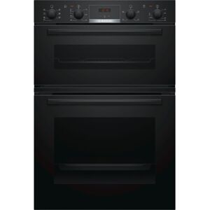 Bosch MBS533BS0B 60cm Black Built-in Double Oven - Black