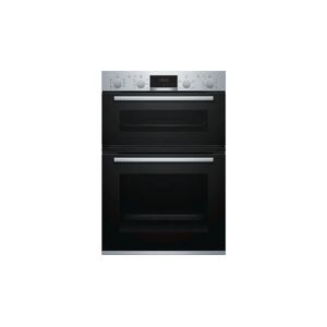 Bosch MBS533BS0B 60cm Stainless Steel Built-in Double Oven - Black / Stainless