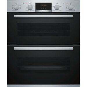 Bosch NBS533BS0B Brushed Steel Built Under Double Oven - Black / Stainless