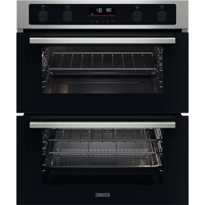 Zanussi ZPCNA7XN Stainless Steel Built-Under Electric Double Oven - Stainless Steel