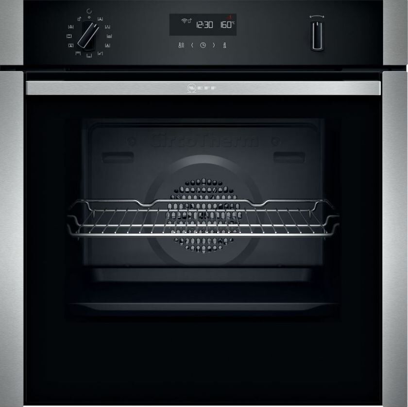 NEFF B6ACH7HH0B Built in Electric Single Oven - Black / Stainless