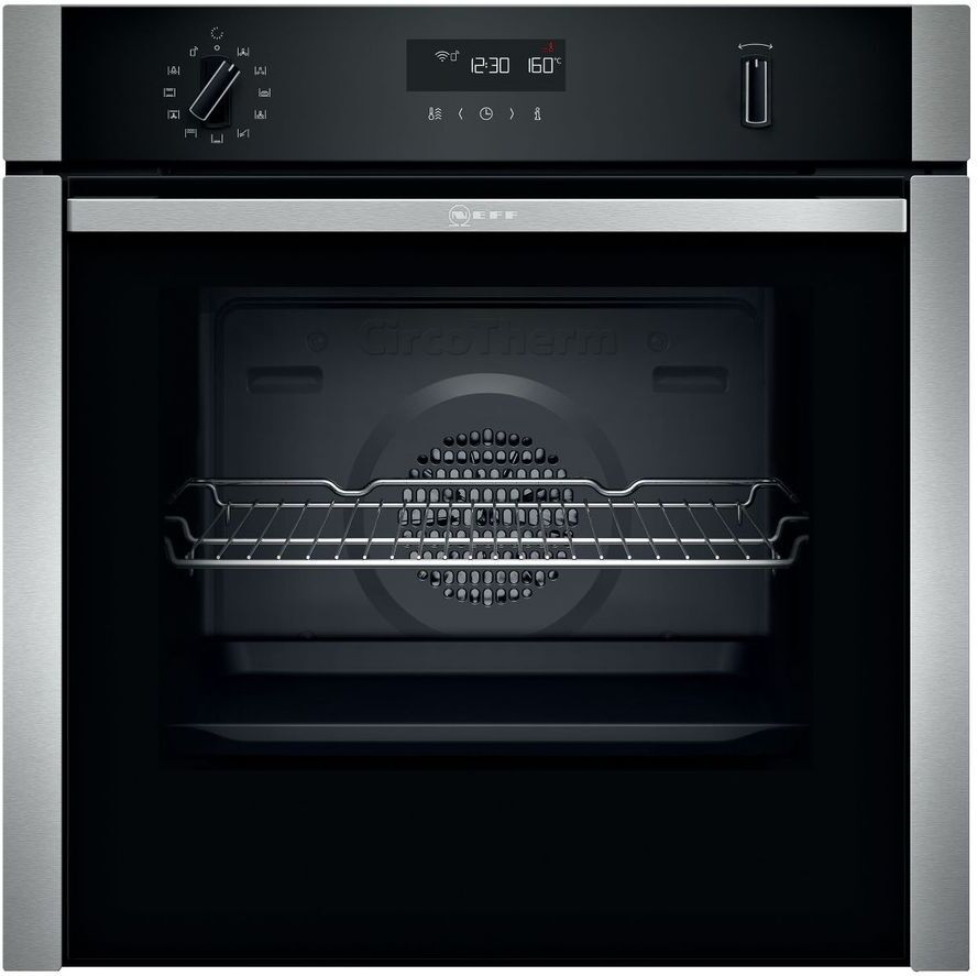 NEFF B6ACH7HH0B Built in Electric Single Oven - Black / Stainless