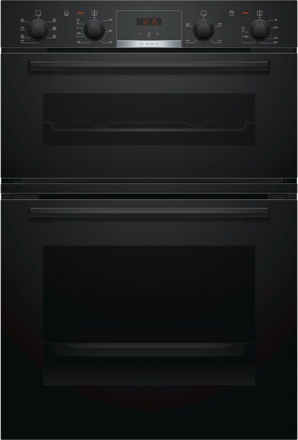 Bosch MBS533BS0B 60cm Black Built-in Double Oven - Black