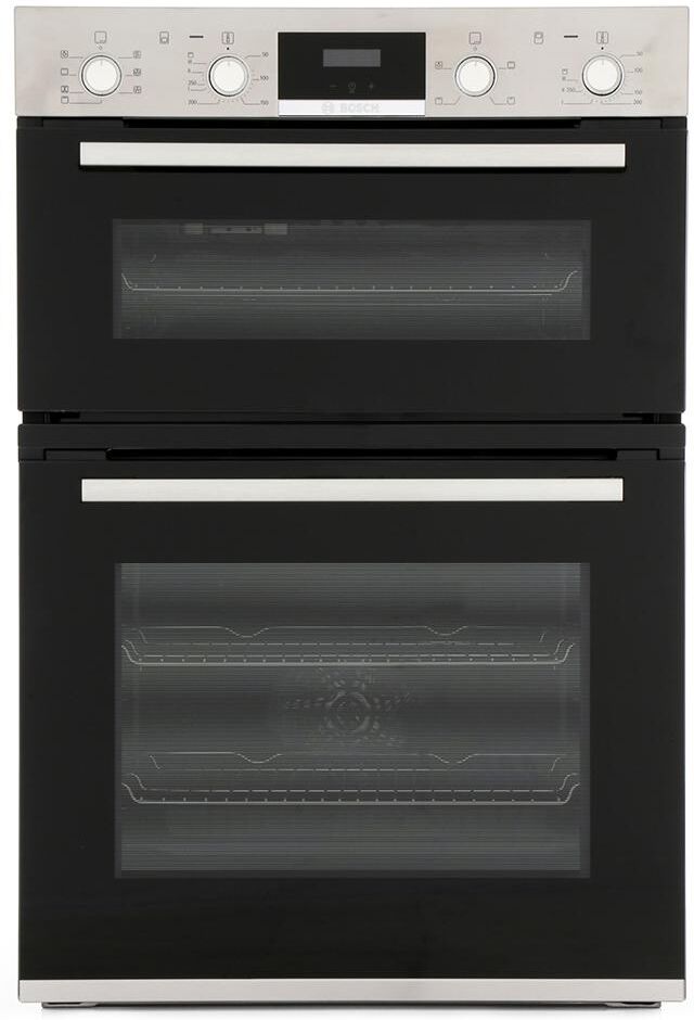 Bosch MBS533BS0B 60cm Stainless Steel Built-in Double Oven - Black / Stainless