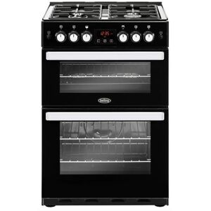 Belling COOKCENTRE 60GBLK 60Cm Double Gas Cooker Black - Black