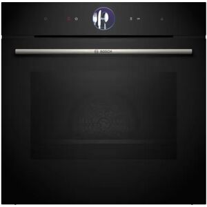 Bosch HRG7764B1B Series 8 Black Built-In Electric Single Oven With Steam Function - Black