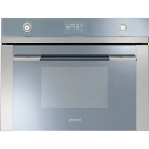 Smeg SF4120V 60cm Silver Glass Compact Steam Oven - Silver Glass