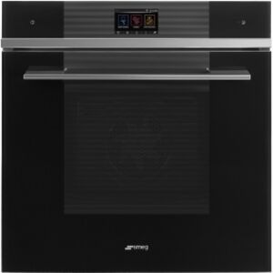 Smeg SFP6104WTPN Black 60cm Pyrolytic Multifunction Single Oven - Black