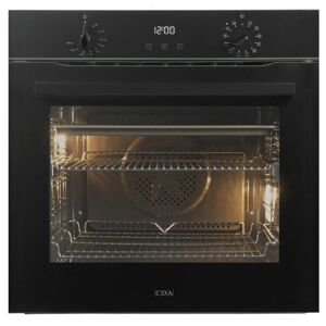 CDA SL300BL 60Cm Black Built-In Electric Single Oven - Black