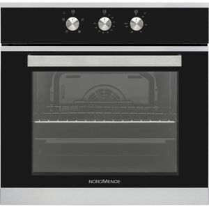 Nordmende SO206IX Black & Stainless Steel Single Fan Oven - Black & Silver