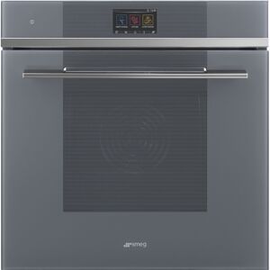 Smeg SO6104APS 60cm Silver Glass Linea Omnichef Single Oven With Vivoscreen - Silver Glass