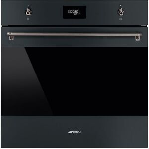 Smeg SOP6301TN 90Cm Black Built-In Pyrolytic Galileo Single Oven - Black