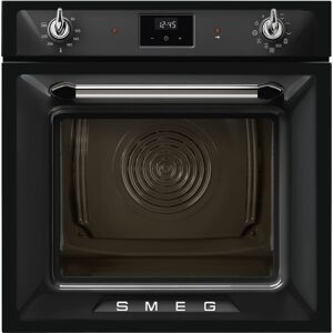 Smeg SOP6900TN 60cm Black Victoria Pyrolytic Single Oven - Black