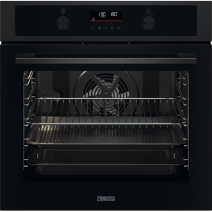 Zanussi ZOPNA7KN Black Built-In Multifunction Single Oven - Black