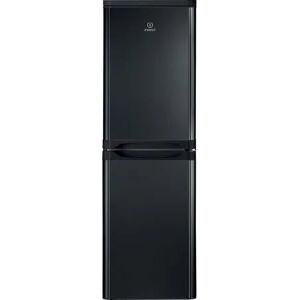 Indesit IBD5517B1 Black Freestanding Fridge Freezer 50/50 254L - Black