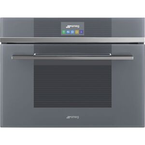 Smeg SAB4104S 45cm Silver Glass Linea Built In Blast Chiller - Silver Glass