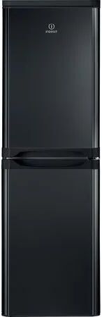 Indesit IBD5517B1 Black Freestanding Fridge Freezer 50/50 254L - Black