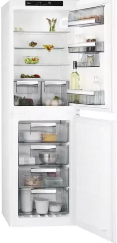 AEG SCE818F6NS White No Frost Built-In Fridge Freezer - White