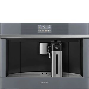 Smeg CMS4104S Built In Silver Glass Coffee Machine (JUB-9805) - Silver Glass