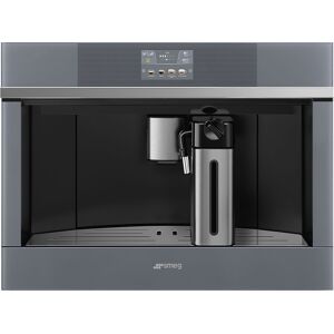 Smeg CMS4104S Built In Silver Glass Coffee Machine (JUB-9805) - Silver Glass