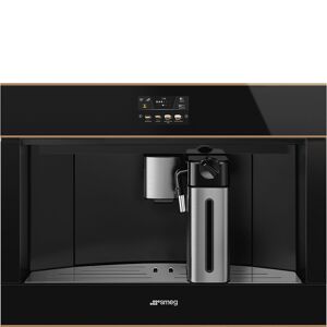 Smeg CMS4604NR 45cm Black & Copper Dolce Stil Novo Fully Automatic Coffee Machine - Black